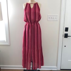 Maxi Dress M Universal Thread Red Stripe NWOT